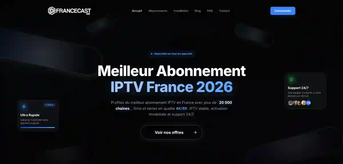 FranceCastPro IPTV abonnement premium France