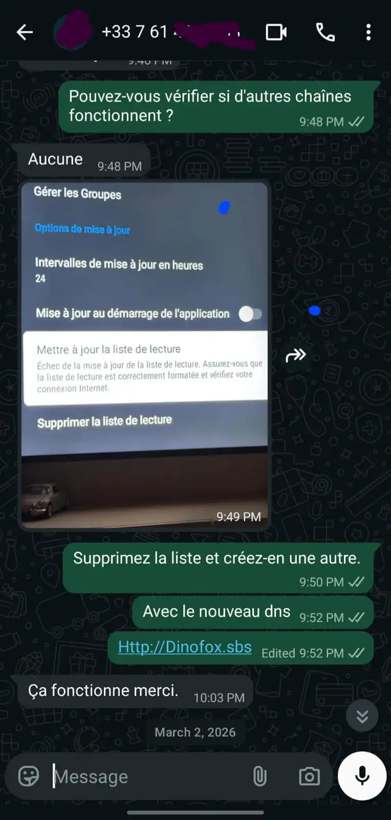 Avis client WhatsApp 4